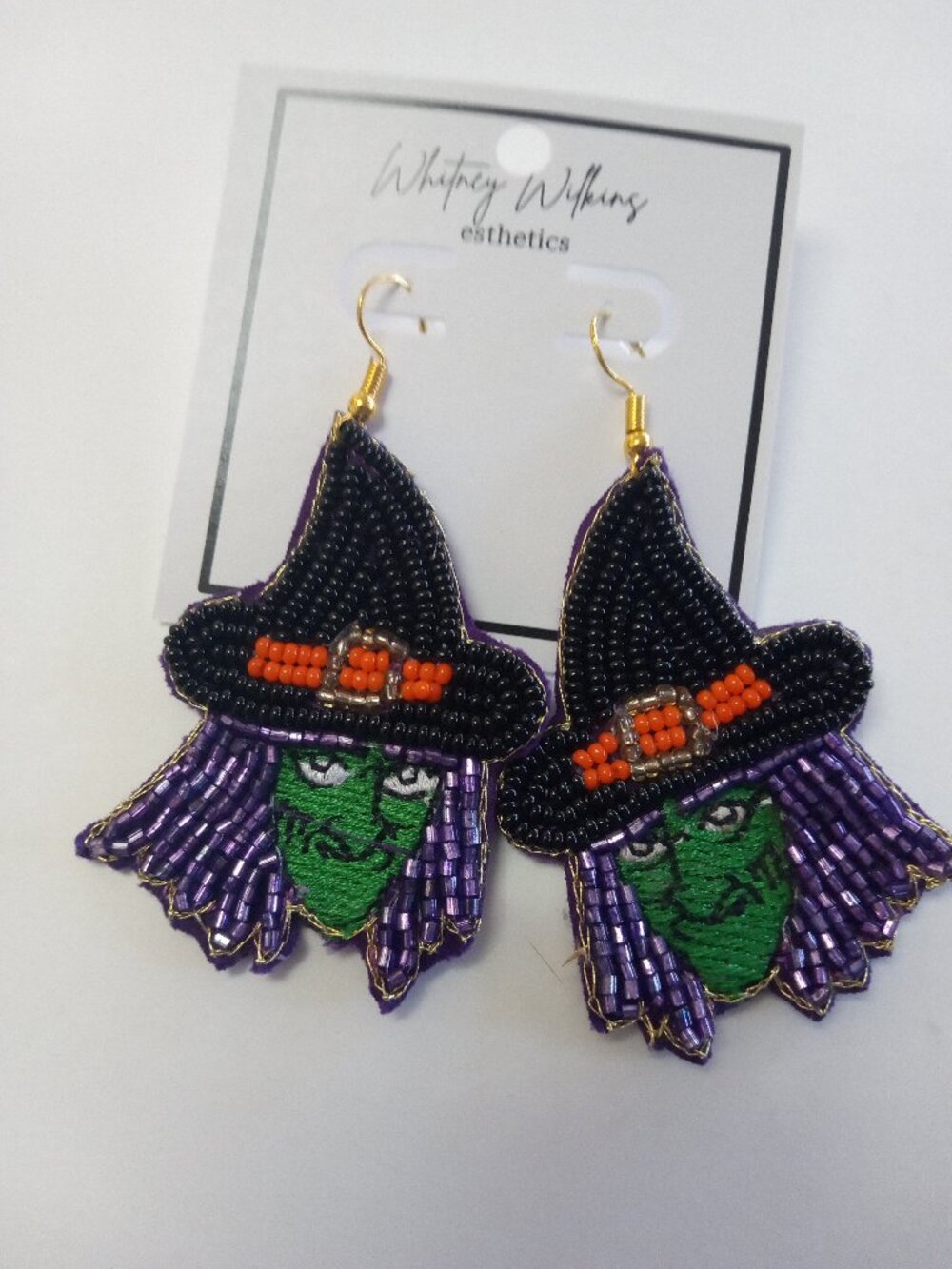 Halloween Beaded Earrings-ww049